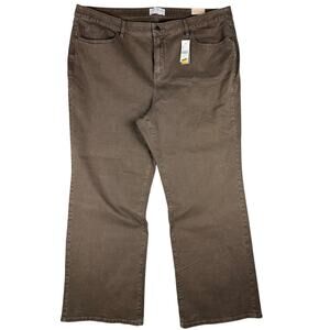 Lane Bryant Plus Size 24 Brown Signature Fit Relaxed Boot Jeans